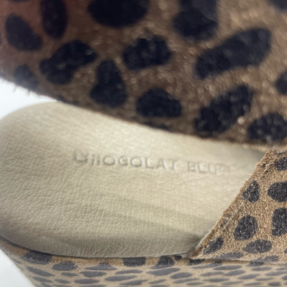 Chocolat Blu Tan and Black Wedge Shoes - Picture 7 of 11
